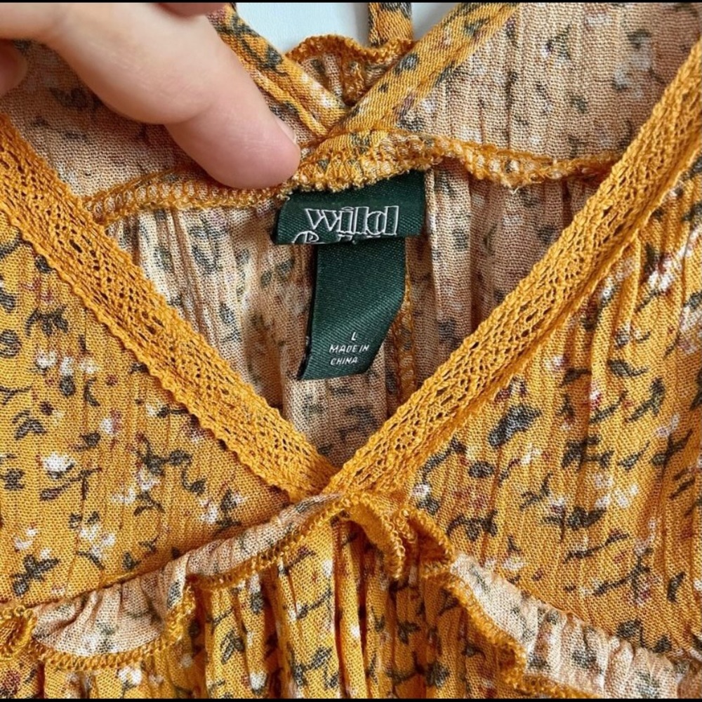Boho tiered floral mini dress - Picture 3 of 4
